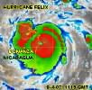 Hurricane Felix Landfall, 9-4-07, 1115 GMT, Navy
