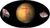Red Planet, Moons, Cross, NASA JPL